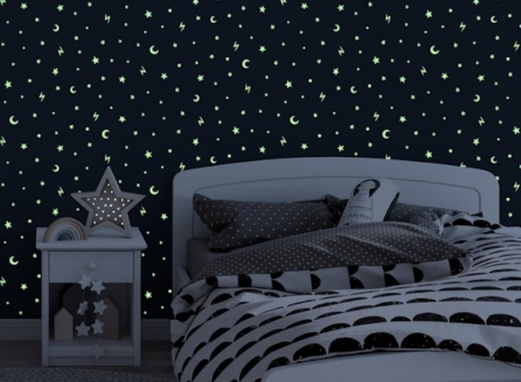 glow-in-the-dark wallpapers for kids' room