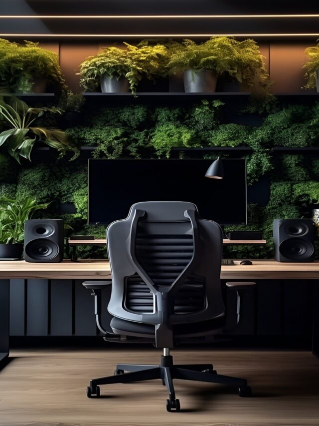 Office Work station with Greenery