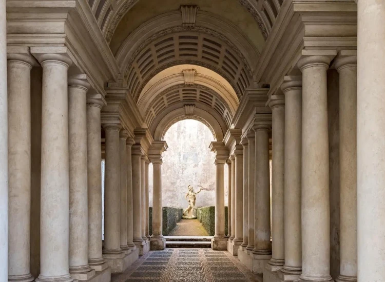 11. Maintaining a harmonious design in small hallway using Trompe loeil design Maintaining a harmonious design in small hallway using Trompe-l'oeil design