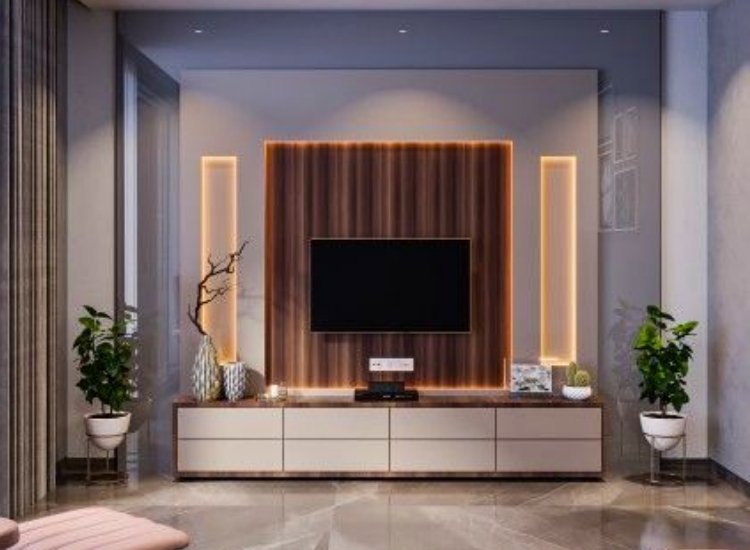 "MDF and Duco painted TV units, offering elegant finishes and a modern touch, perfect for adding style and sophistication to any living room."