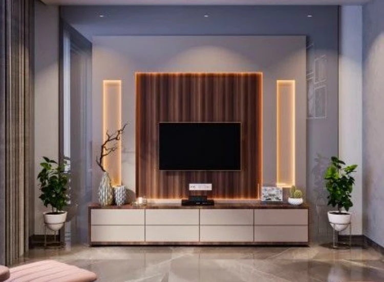 30.MDF and Duco Painted Elegant Finishes with a Modern Touch "MDF and Duco painted TV units, offering elegant finishes and a modern touch, perfect for adding style and sophistication to any living room."