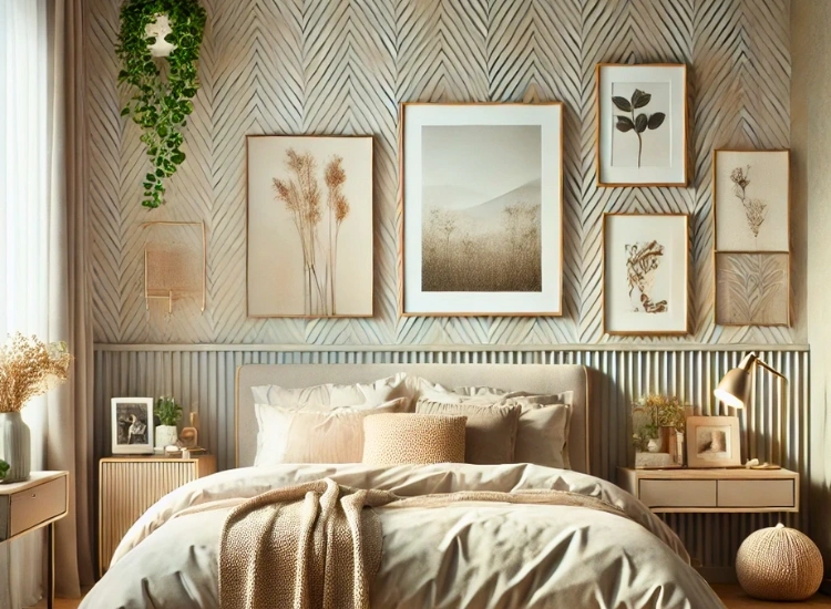 "Balance aesthetics and individual preferences with stunning bedroom wallpaper designs for personalized bedroom decor."