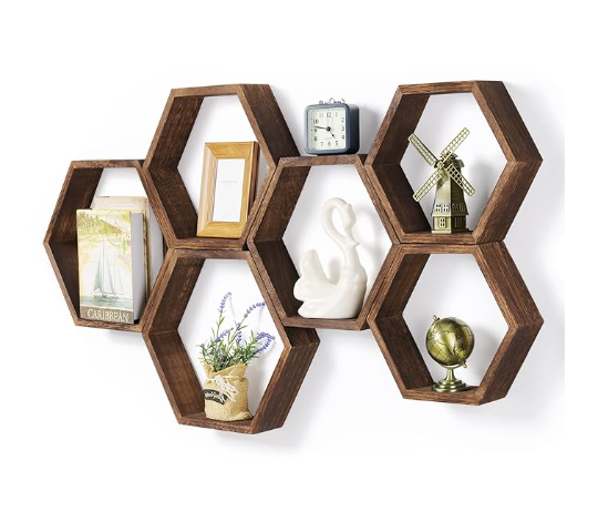 Hexagon Floating Shelves