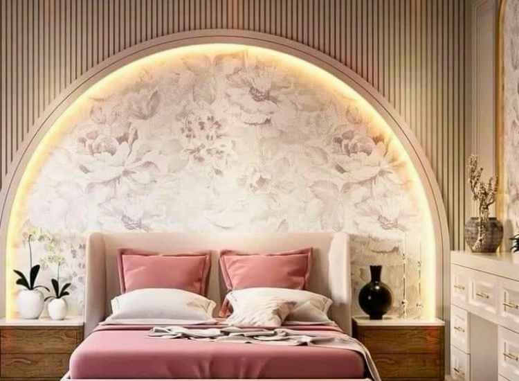 "Consider lighting when choosing bedroom wallpaper designs to enhance the mood and highlight your bedroom decor beautifully."