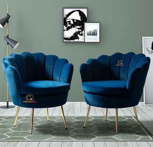 Fabric Velvet Accent Chair