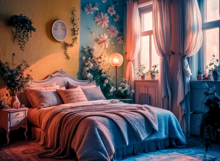 "Reflect personal style in bedroom wallpaper designs for a unique and cozy bedroom wallpaper decor that suits you."