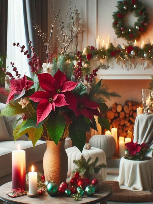 Floral Arrangements Christmas Decor