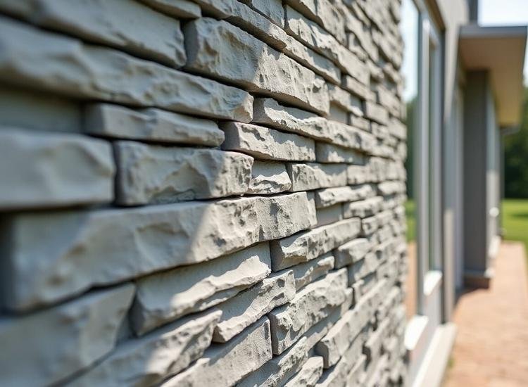 25. Faux stone veneer wall cladding