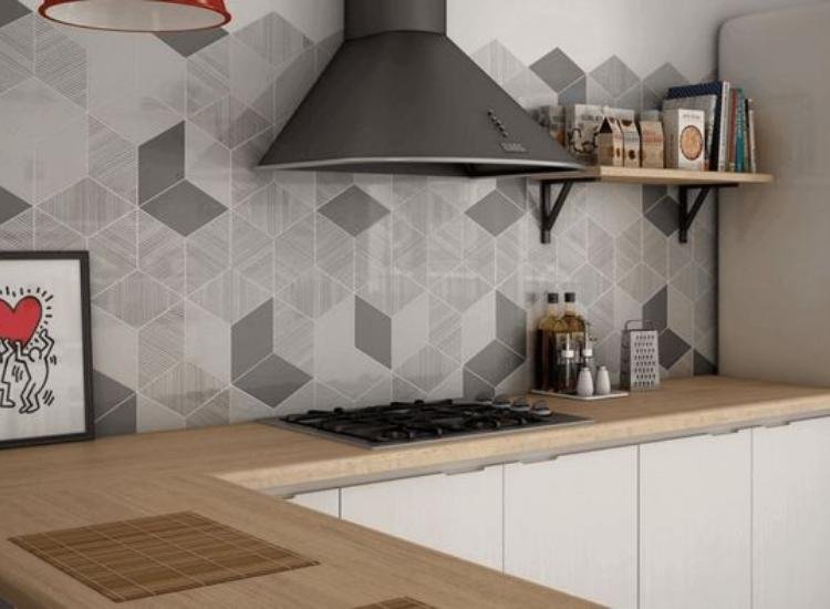 40. Ceramic Tiles Wall Cladding in kitchen