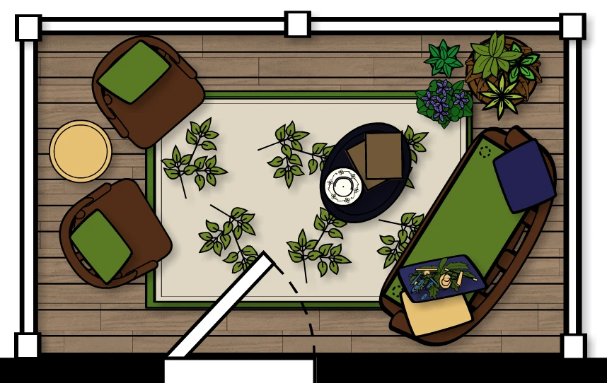 6. balcony layout 6. balcony layout