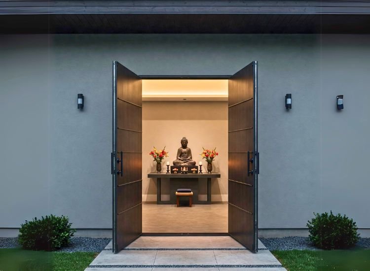 Contemporary Minimalist Double Doors Design.