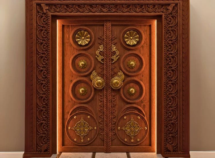 15. Pooja Room Door Design In Wood And Metal 15. Pooja Room Door Design In Wood And Metal
