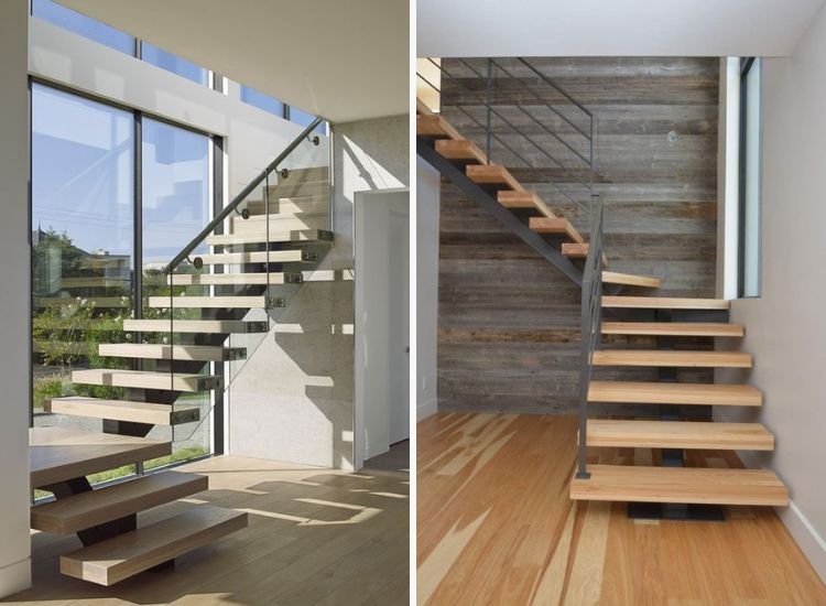 18. L Shaped staircase Design