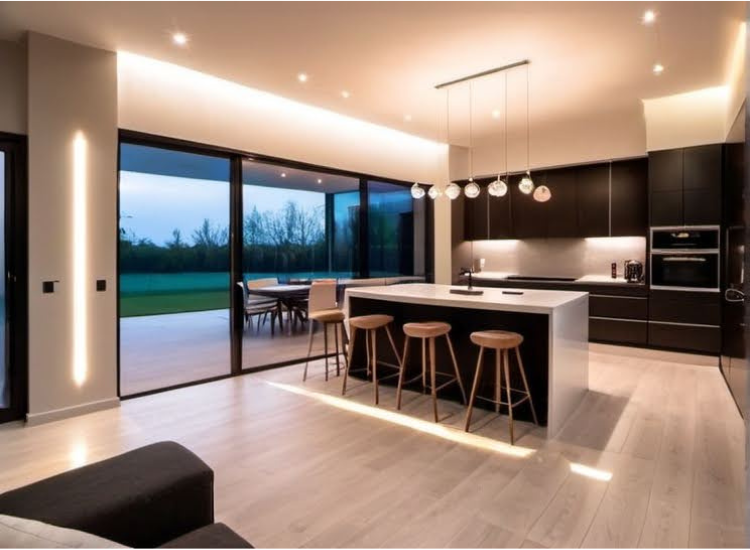 2. Modern Kitchen with Inviting space