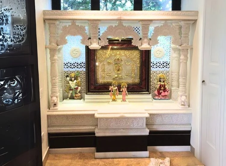 2. Refined Marble Mandir Design 2. Refined Marble Mandir Design
