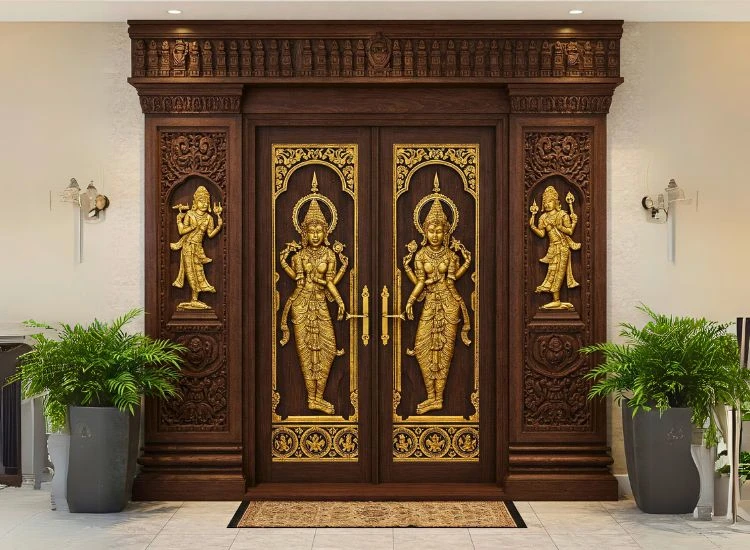 2. Temple Door Designs 2. Temple Door Designs