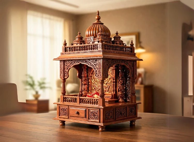 2. Temple Inspired Pooja Mandir 2. Temple Inspired Pooja Mandir