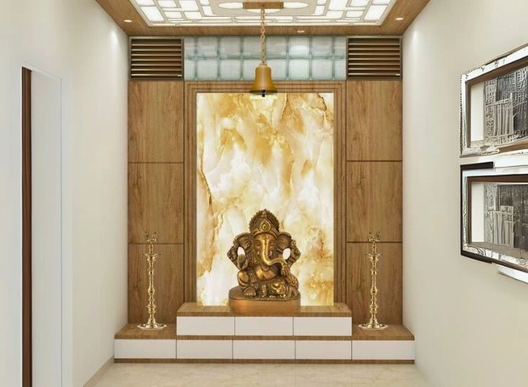 23. Marble Backlit Pooja Unit 23. Marble Backlit Pooja Unit