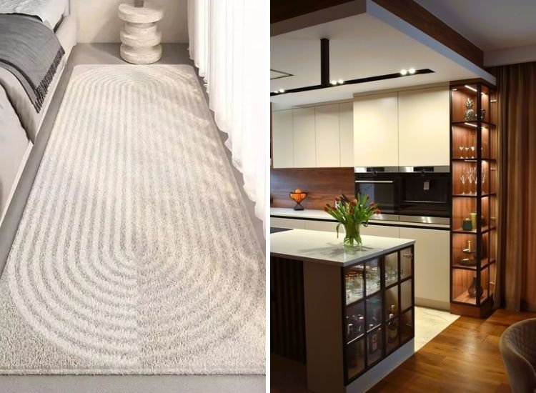 25. Plush Carpet and Modern kitchen