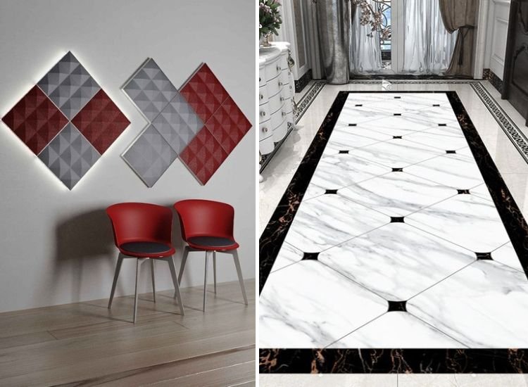 26. Diamond wall pattern and Floor Pattern