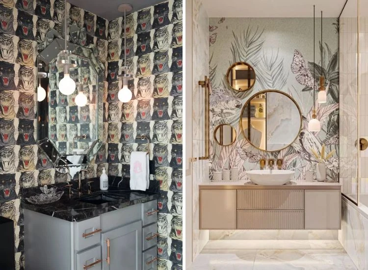 26. Personalized wallpaper for bathroom 26. Personalized wallpaper for bathroom