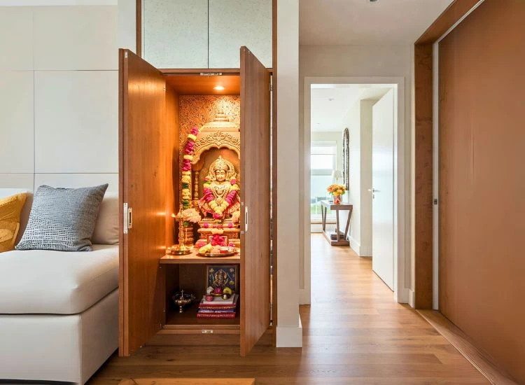 27. Hidden Pooja Cabinet Hidden Pooja Cabinet Design.