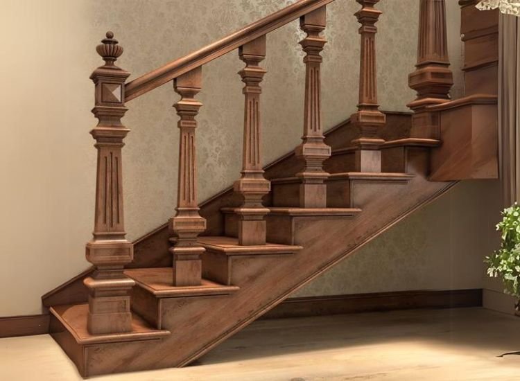 27. Wooden Staircase baluster design