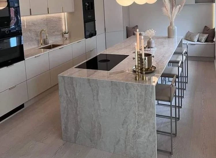 28. Italian marble kitchen countertop 28. Italian marble kitchen countertop