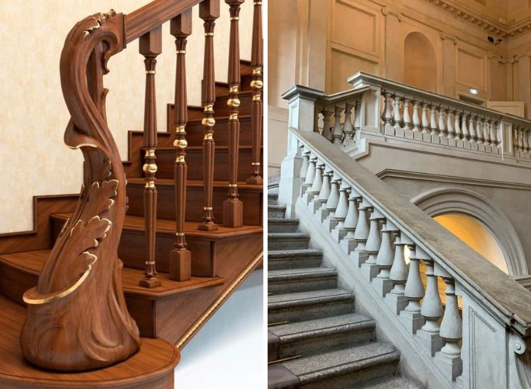 29. Wooden and Stone finishing Balusters 29. Wooden and Stone finishing Balusters