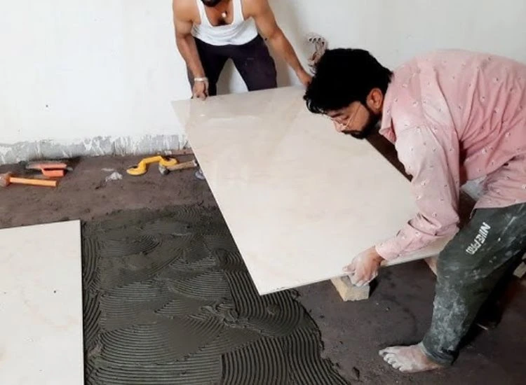 32. Italian marble installation 32. Italian marble installation