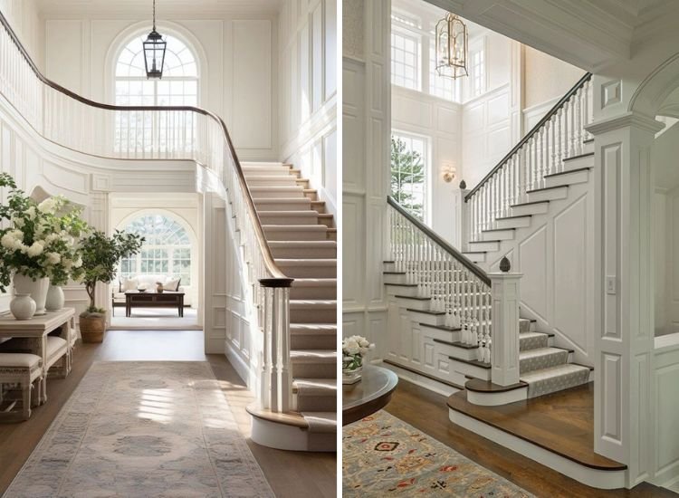 33. Spacious house staircase design