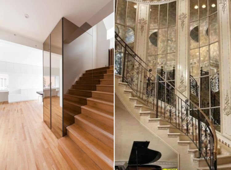 38. Mirror placement along the staircase