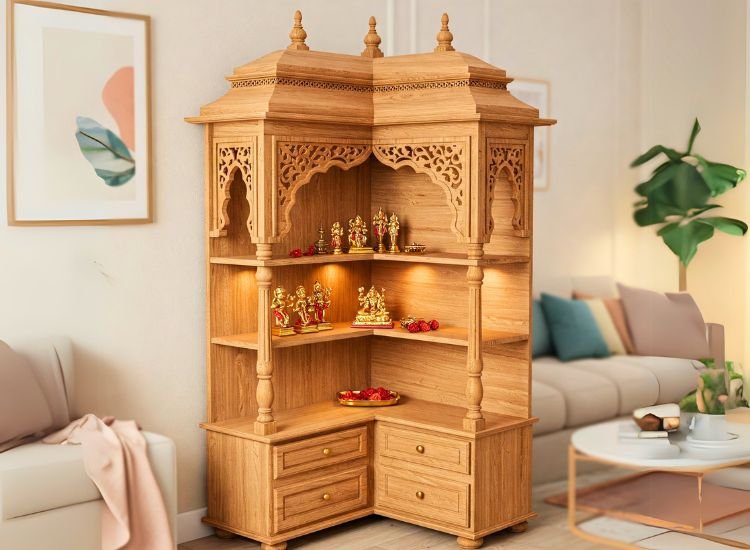 4. Open Shelf Pooja Mandir 4. Open Shelf Pooja Mandir