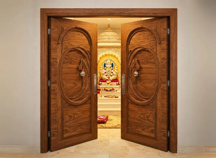 4. Veneered Plywood Double Doors Veneered Plywood Double Doors.