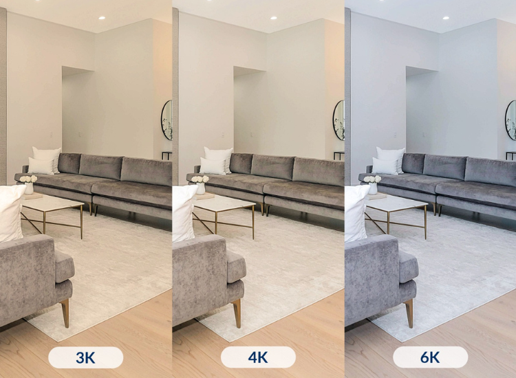 5. Color Temperature Comparison in Living Room