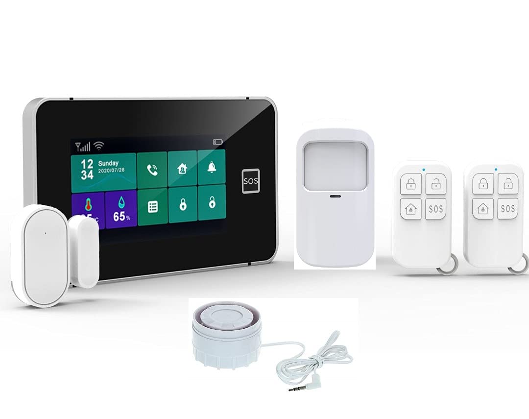 New Avance Dual-Band Security Alarm – Touchscreen, GSM+WiFi, door & motion sensors, remote control