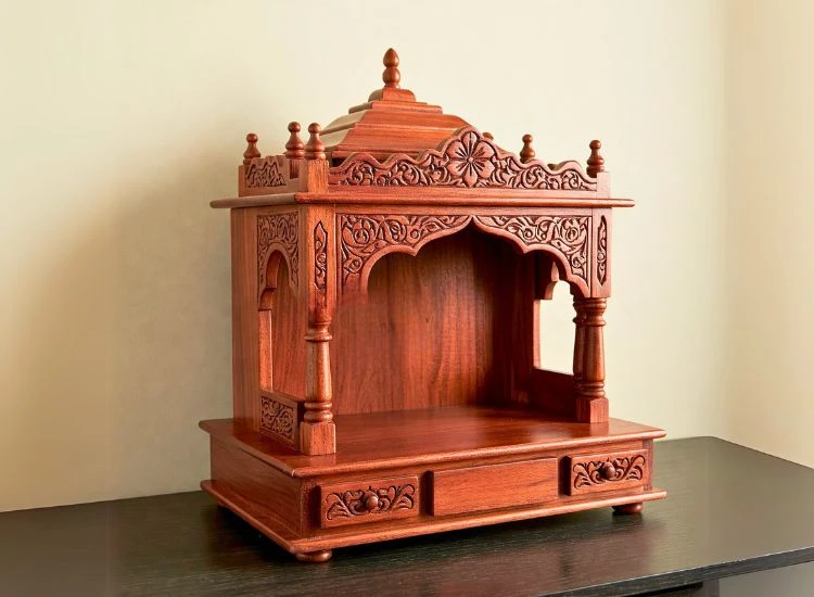 7. Personalized Engraved Pooja Mandir 7. Personalized Engraved Pooja Mandir