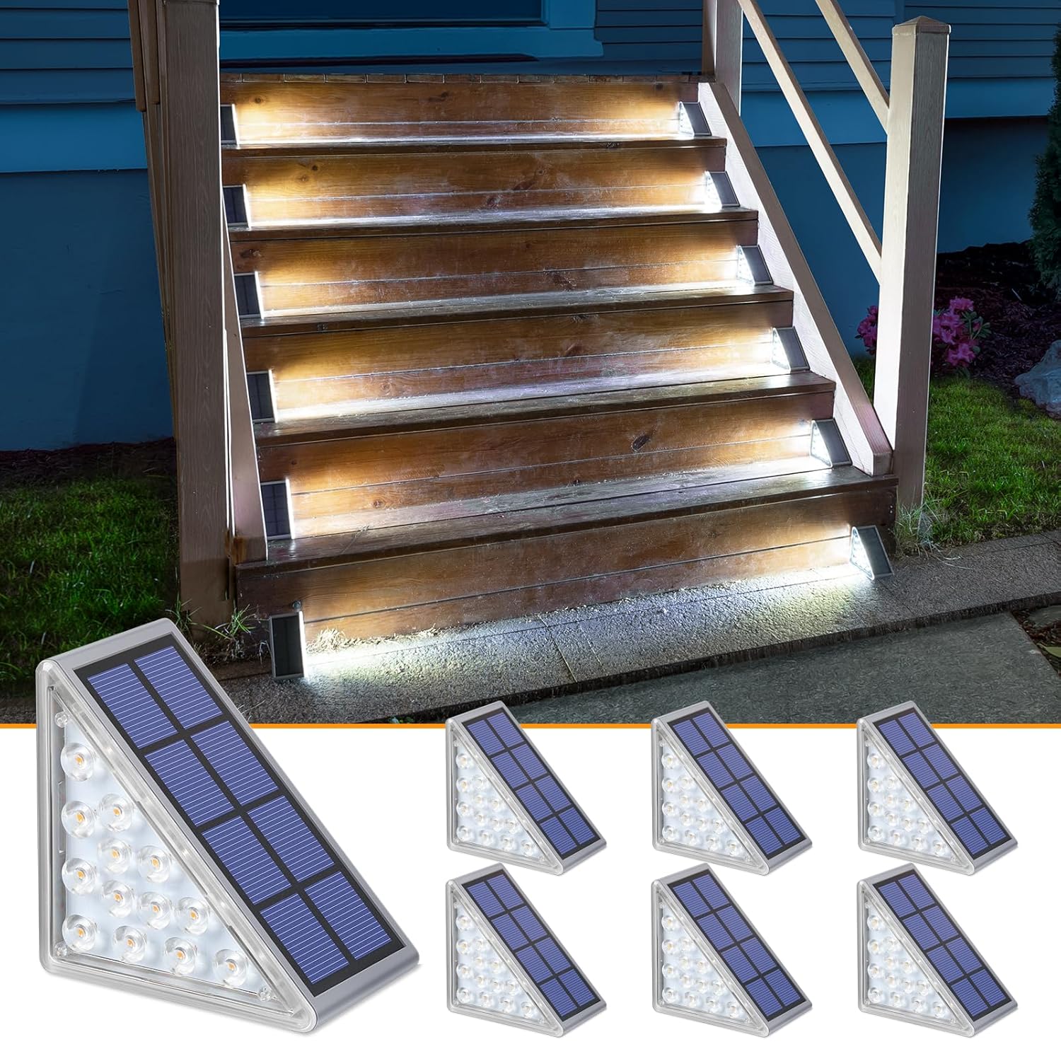 6 Pack Outdoor Stair Lights