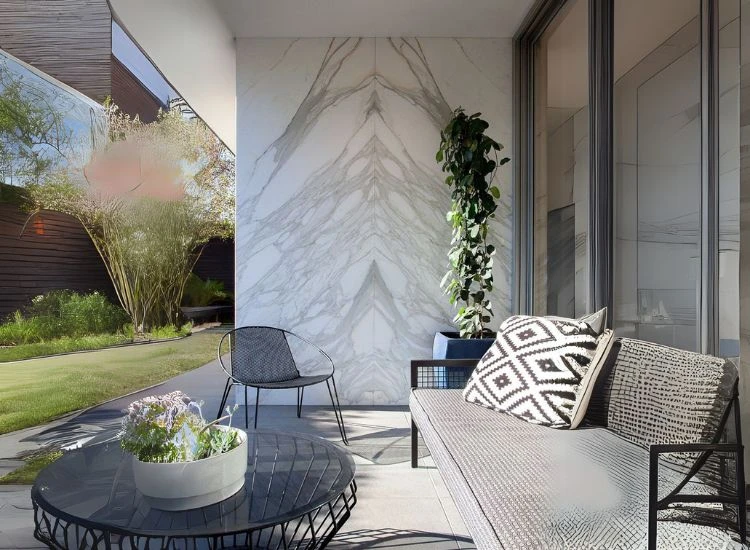 9. Calacatta marble wall 9. Calacatta marble wall