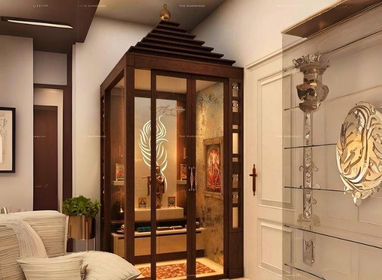 Glass Enclosed Serenity Pooja Unit Glass Enclosed Serenity Pooja Unit