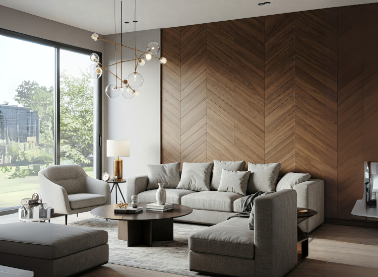 Herringbone Wood Panels