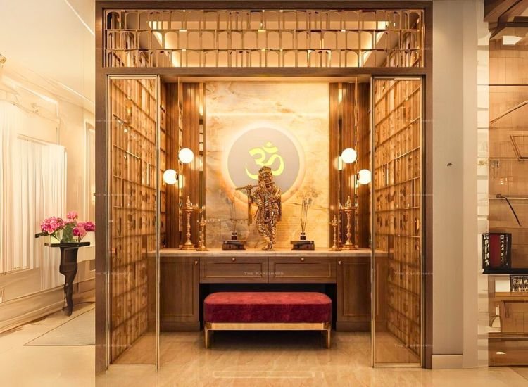 High Tech Modern Pooja Space High Tech Modern Pooja Space