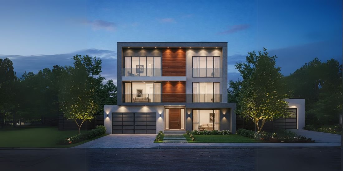 modern duplex house design
