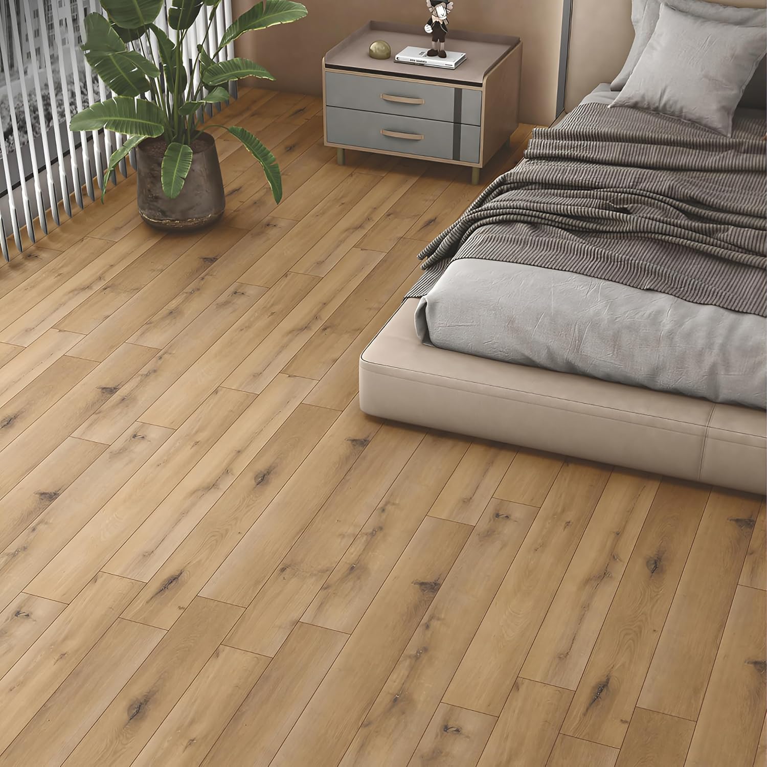 Plantex SPC Tiles for Floor/Interlocking Sound Insulated Flooring Plank