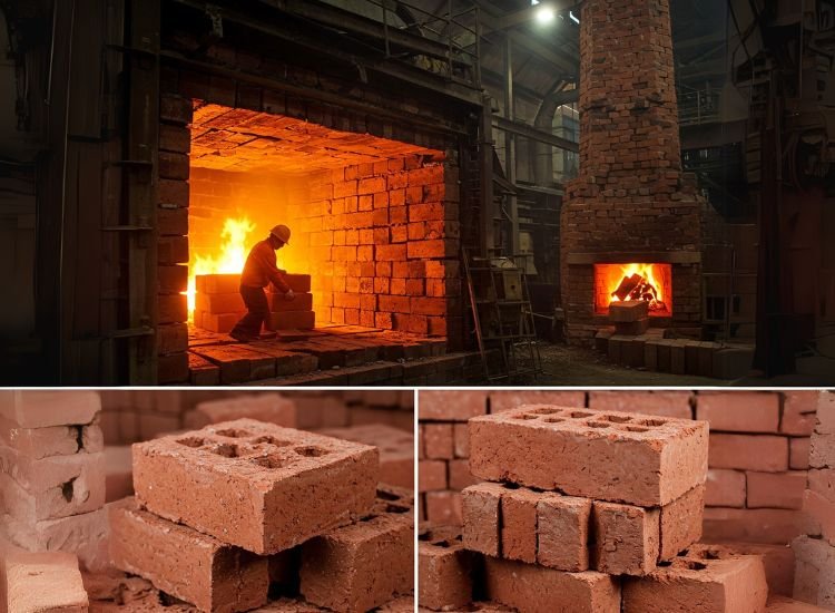 11. Fire Bricks Fire bricks designed for extreme heat resistance, making them the ultimate choice for high-temperature masonry construction and fireproof applications.