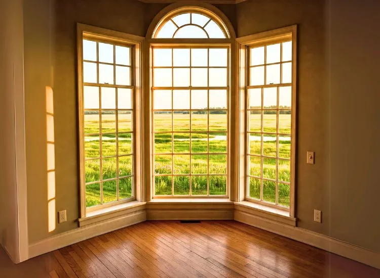 16. Corner Window Modern home featuring corner window designs, combining stylish angles and functional layout to enhance natural light and views.