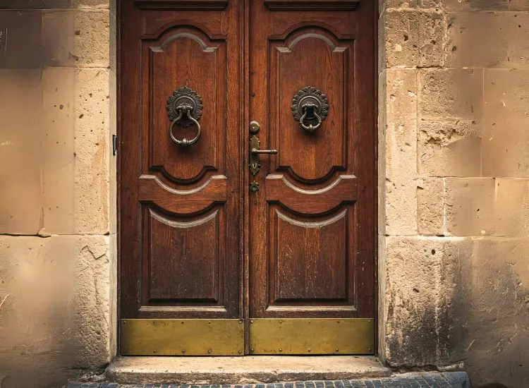 3. Traditional Wooden Door 3. Traditional Wooden Door