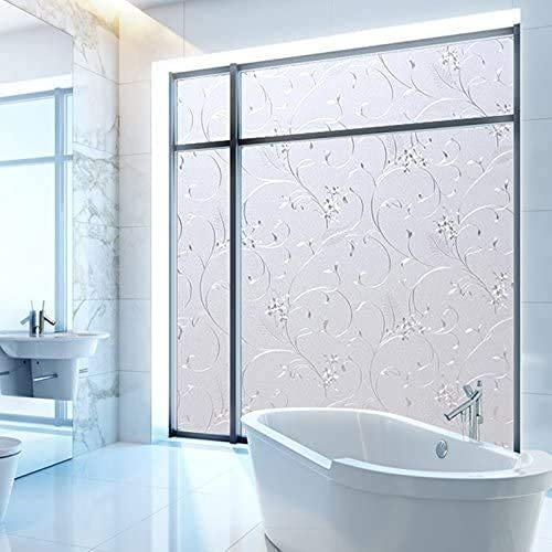 Niviy Static Cling Non-Adhesive Window Film Frosted Glass Film