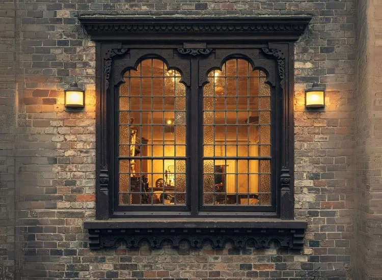 6. Traditional Windows Charming home showcasing traditional window designs with classic grills, bringing elegant and timeless appeal to any home style.