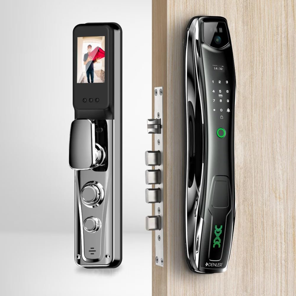 Denler DXL Doorbell Lock, Smart Door Lock with | Dual Batteries | Face ID